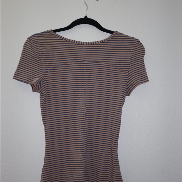 Free People M Striped Shirt - Picture 2 of 2